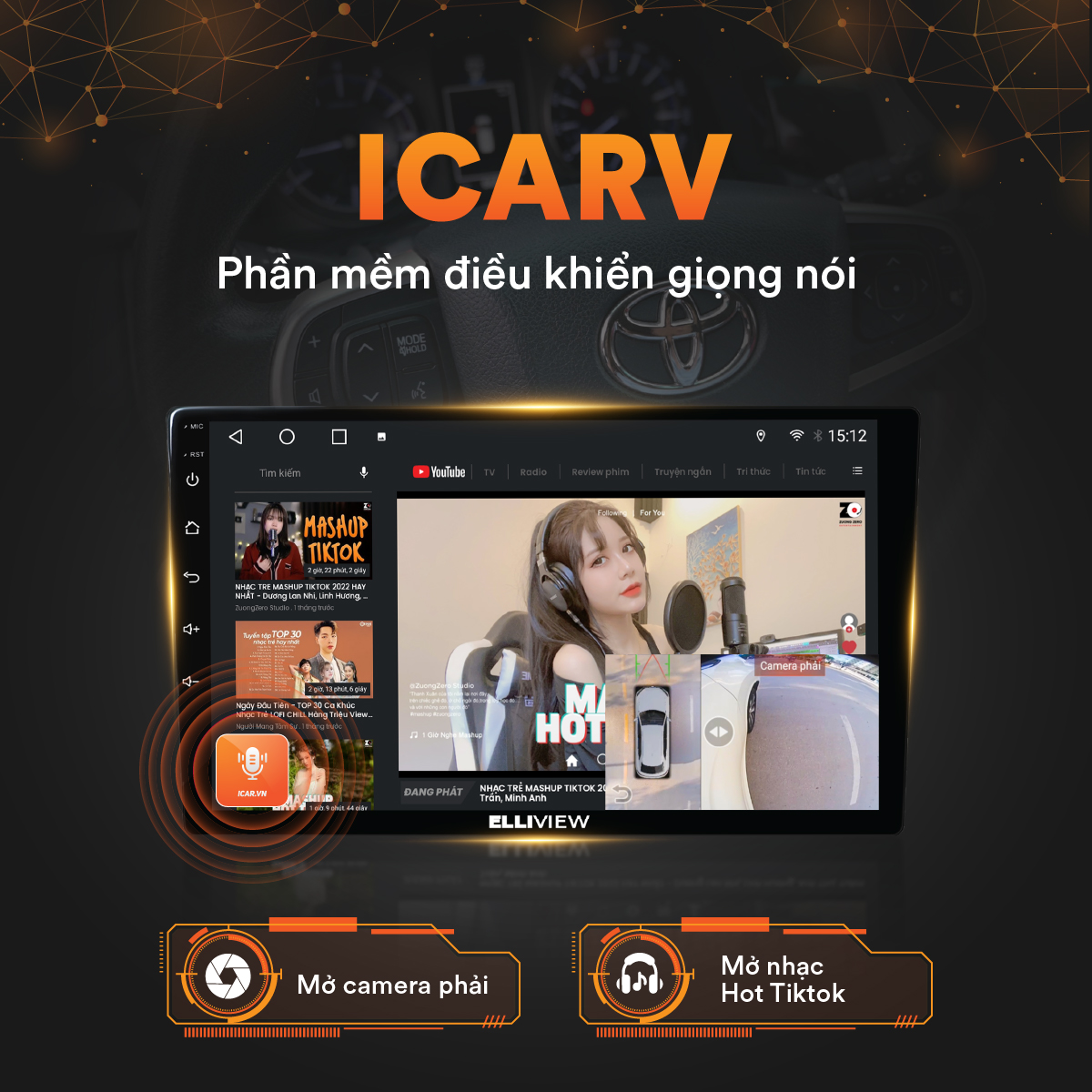 MÀN HÌNH ANDROID ICAR ELLIVIEW U3